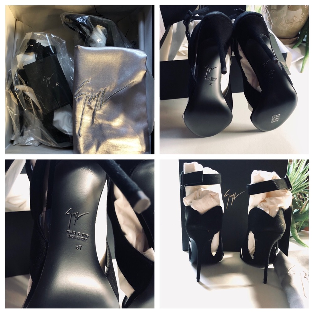 GIUSEPPE ZANOTTI Black Celebrity Heels - NEW - Picture 5 of 8